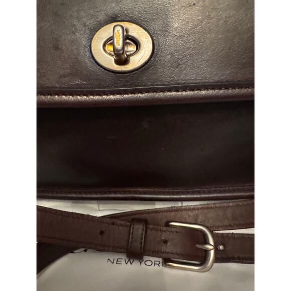 Vintage Coach City Willis Rare Mahogany Bag Restored - Picture 3 of 10
